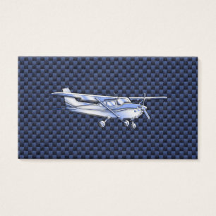 Aeronaves Clásica Cromada Cessna Flying Carbon Fib
