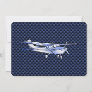 Aeronaves Clásica Cromada Cessna Flying Carbon Fib