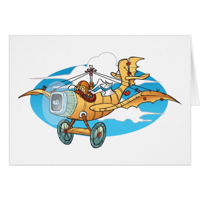 Aeroplano barato del dibujo animado (Anverso (Horizontal))