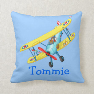 Aeroplano conocido de los niños - almohada