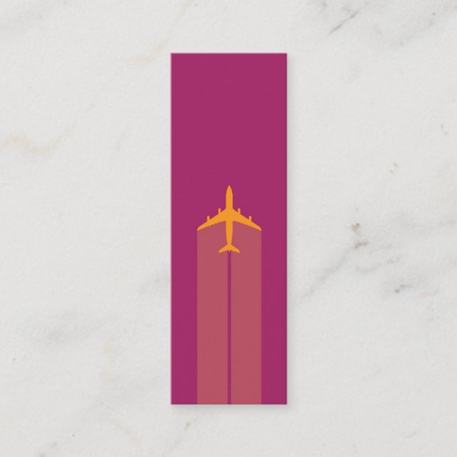 Aeroplano, tarjeta experimental (Anverso)