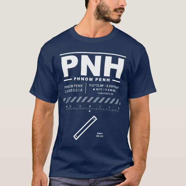 Aeropuerto Internacional de Phnom Penh, camiseta P (Anverso)