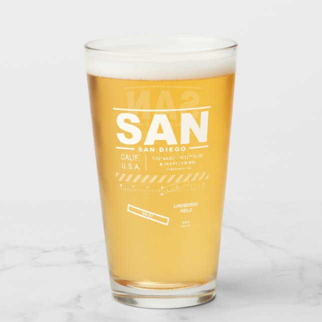 Aeropuerto Internacional de San Diego SAN (Reverso (lleno))