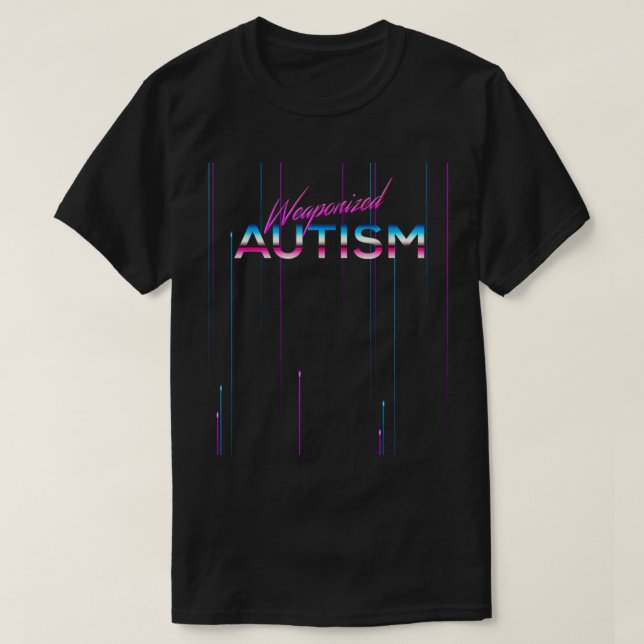 Aest divertido estilo disco de la camiseta de auti (Diseño del anverso)