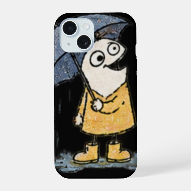 Aesthetic Cozy Loop Character Rainy Day Phone Ca (Reverso )