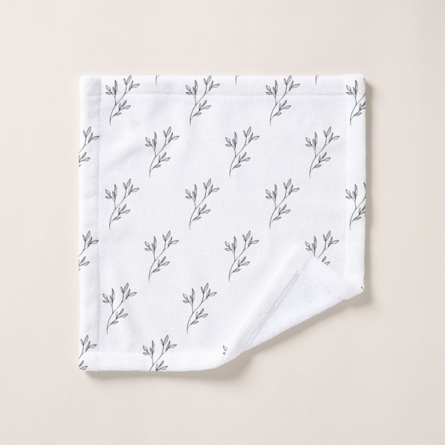 Aesthetic Floral Pattern Towel Set (Toallita)