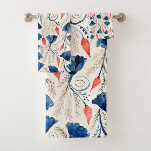 Aesthetic Watercolor Patriotic Wildflowers