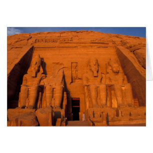 AF, Egipto, Abu Simbel. Fachada al atardecer, Gran