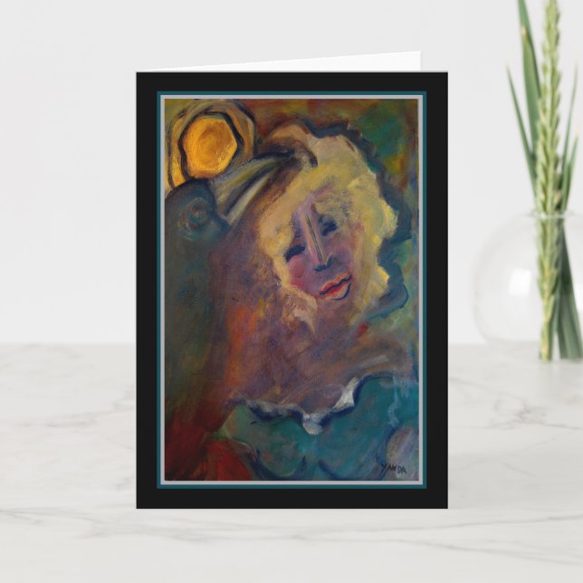 Afecto del cuervo - tarjeta de felicitación (Anverso)