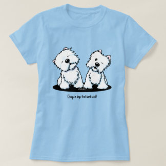 Afeitando la camiseta de KiniArt Westie Dogs