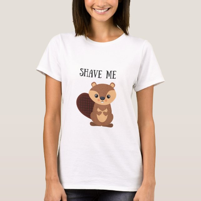 Aféiteme camiseta del castor (Anverso)