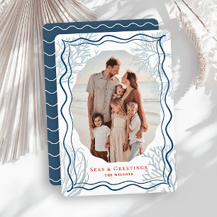 Afelicitaciones de Navidad Seas & Greetings Coral 