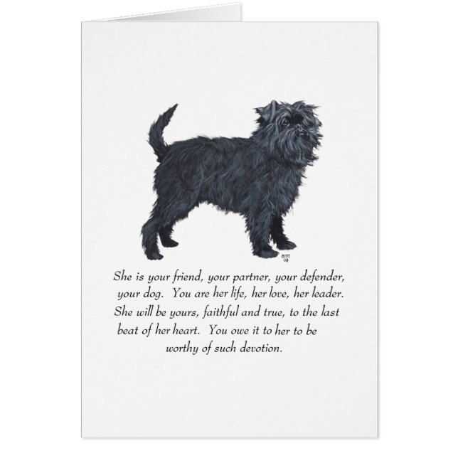 Affenpinscher Keepsake (Frente)