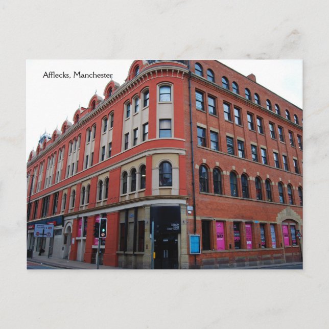 Afflecks, postal de Manchester (Anverso)