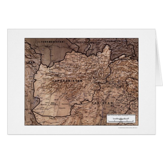 Afganistán detalló el mapa 1999 (Anverso (Horizontal))