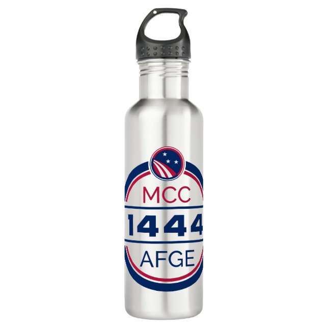 AFGE Local 1444 Botella de acero para agua (Anverso)