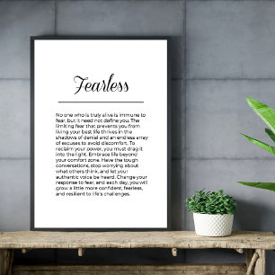 Afianzamiento sin miedo del arte mural Inspirador