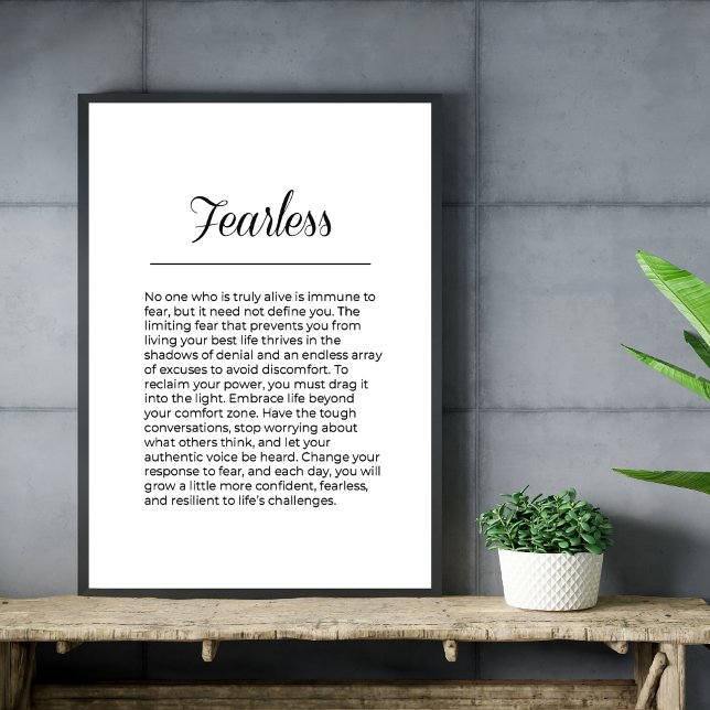 Afianzamiento sin miedo del arte mural Inspirador (Subido por el creador)