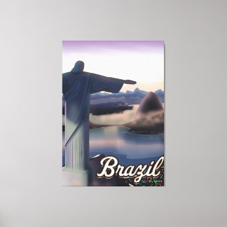 Afiche de arte de viajes en Brasil.