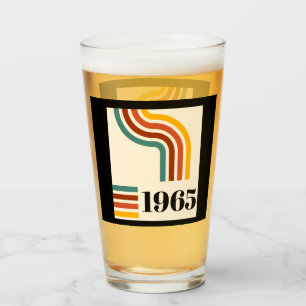 Afiche de época de la franja retro de 1965