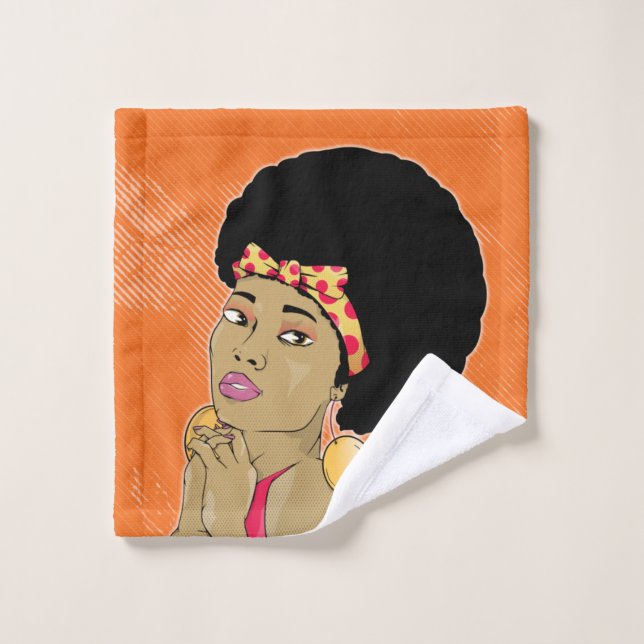 Afiche de época de mujer negra (Toallita)