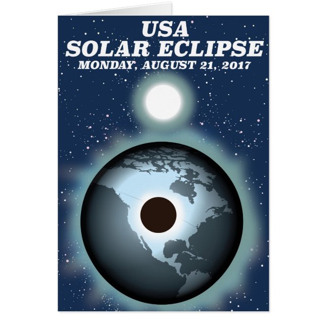 Afiche de época del Eclipse Solar de Estados Unido (Frente)