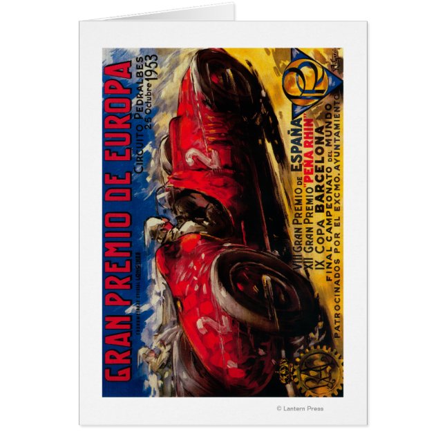 Afiche de Gran Premio de Europa (Frente)