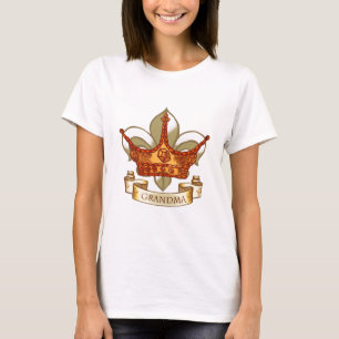 Afiche de la corona Reina abuela camiseta