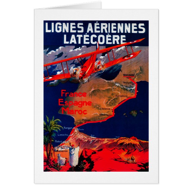 Afiche de la cosecha de Lignes Aeriennes Latecoere (Frente)