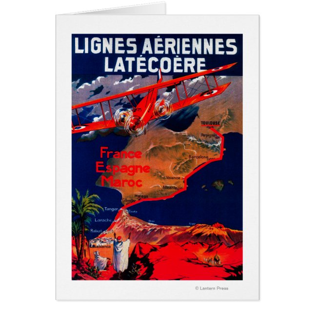 Afiche de la cosecha de Lignes Aeriennes Latecoere (Frente)