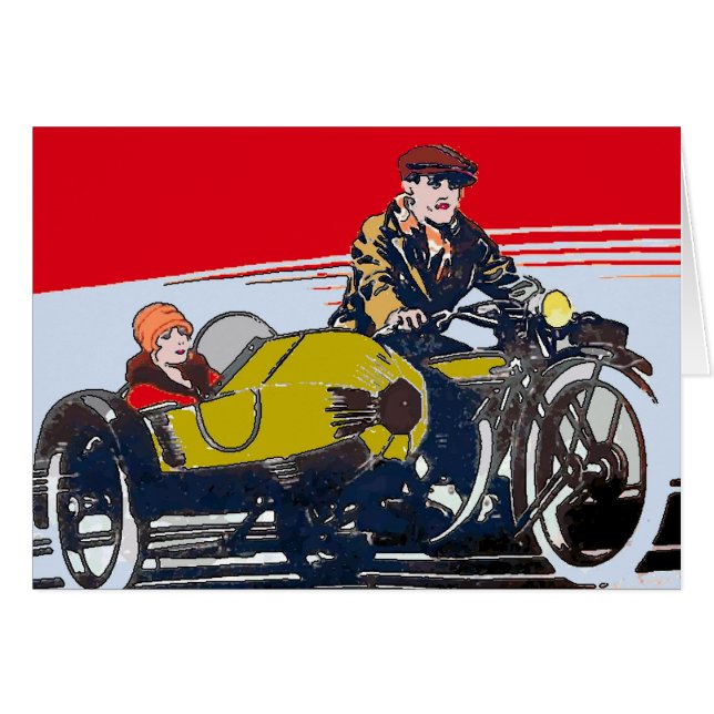 Afiche de la cosecha de motocicletas de Sidecar (Anverso (Horizontal))