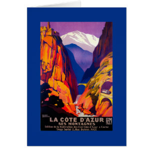 Afiche de la época de La Cote D'Azur 2