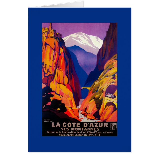 Afiche de la época de La Cote D'Azur 2 (Frente)