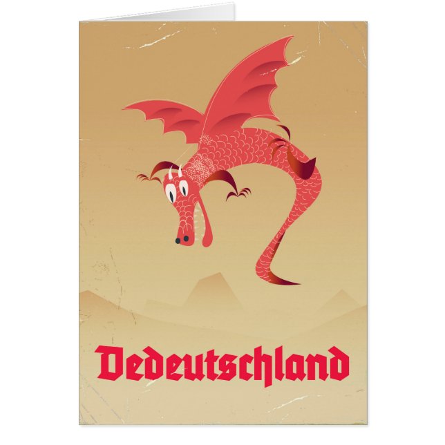 Afiche de la época del dragón volador alemán (Frente)