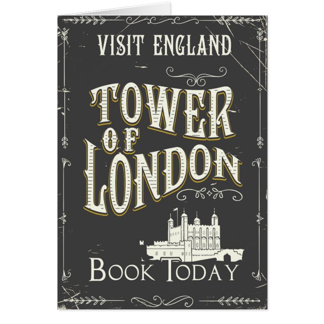 Afiche de la Torre de Londres Inglaterra (Frente)