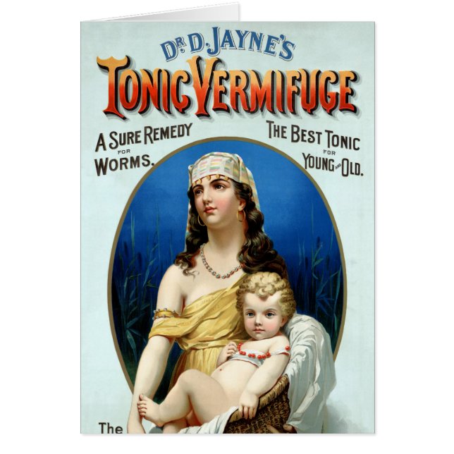 Afiche de la virgen tónica del Dr. D. Jayne (Frente)