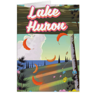 Afiche de Lake Huron Travel