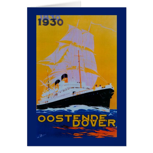Afiche de Oostende Dover VintageEurope (Frente)