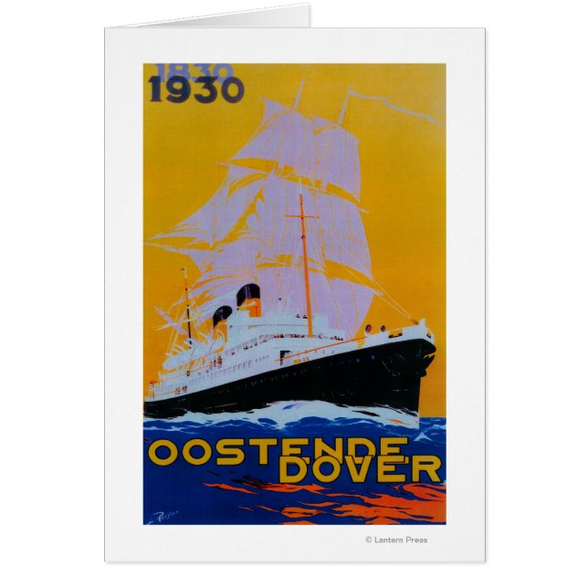Afiche de Oostende Dover VintageEurope (Frente)