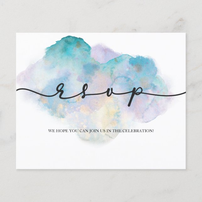 Afiche de tarjetas PRESUPUESTO/ RSVP. Flyer (Frente)