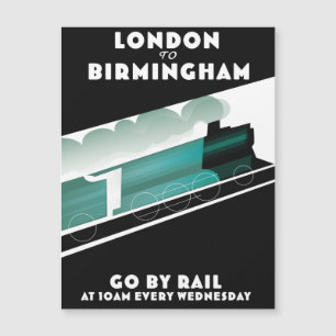 Afiche de tren de Londres a Birmingham