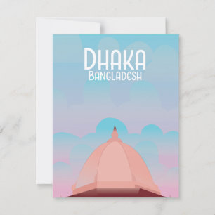 Afiche de viaje al estilo de la época de Banglades