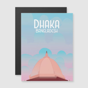 Afiche de viaje al estilo de la época de Banglades