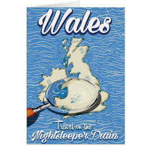 Afiche de viaje británico del tren de dormir de Ga