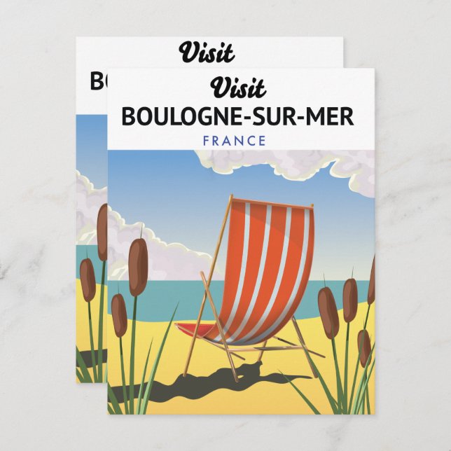 Afiche de viaje de Boulogne-sur-Mer (Anverso / Reverso)