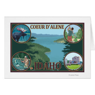 Afiche de viaje de Coeur D'Alene, IdahoScenic