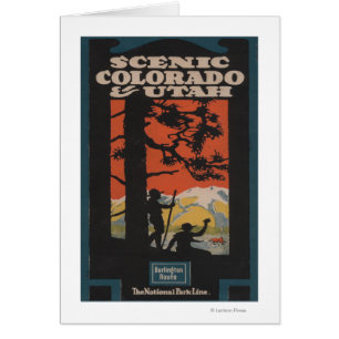 Afiche de viaje de Colorado y Utah