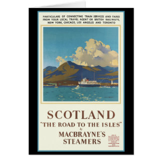 Afiche de viaje de Escocia