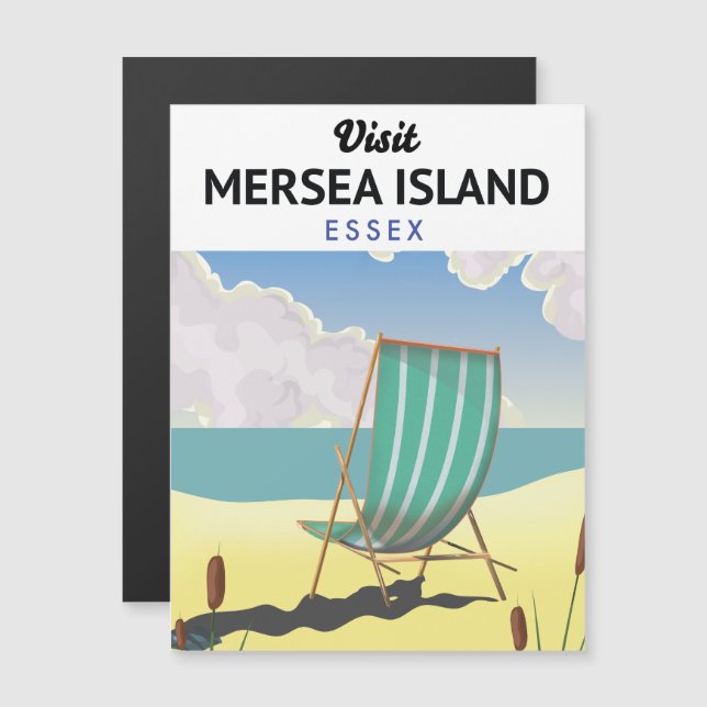 Afiche de viaje de Essex, isla de Mersia (Anverso/Reverso)