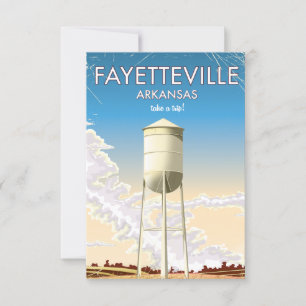 Afiche de viaje de Fayetteville Arkansas